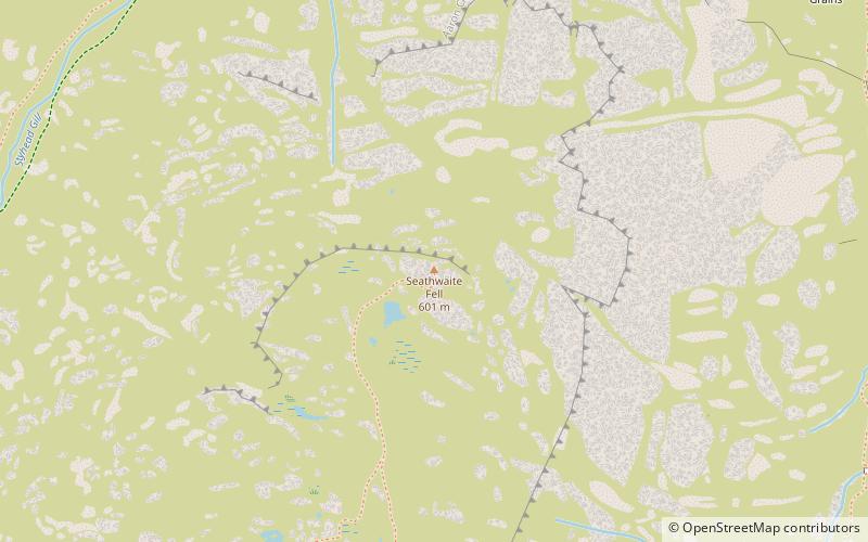 Seathwaite Fell location map