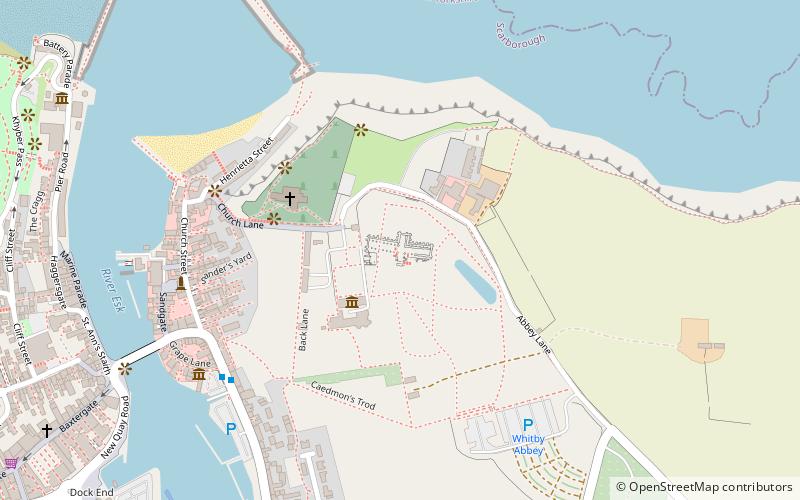 Whitby Abbey location map
