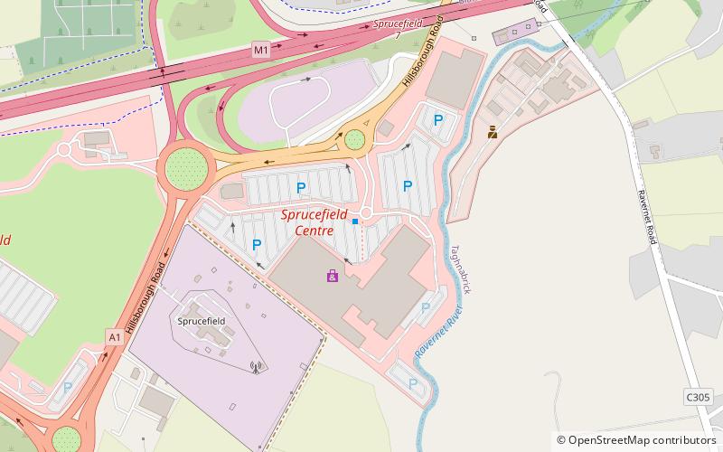 Sprucefield Centre location map