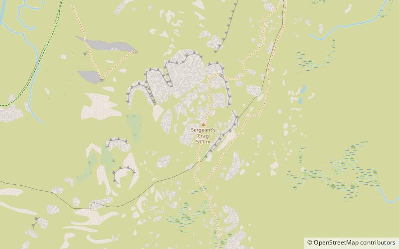 Sergeant's Crag location map