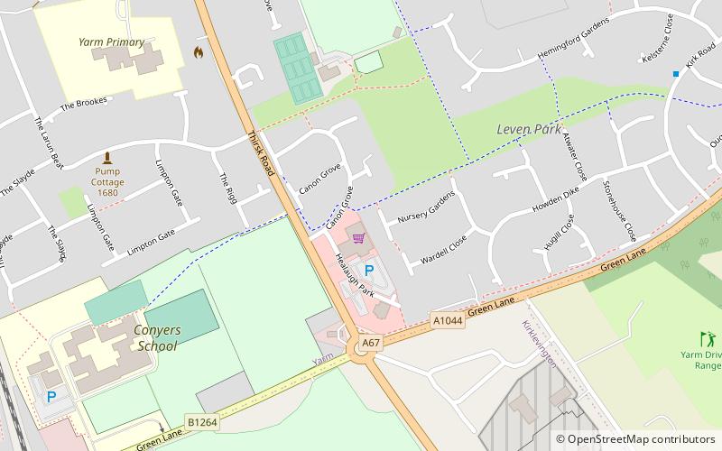 leven park yarm location map