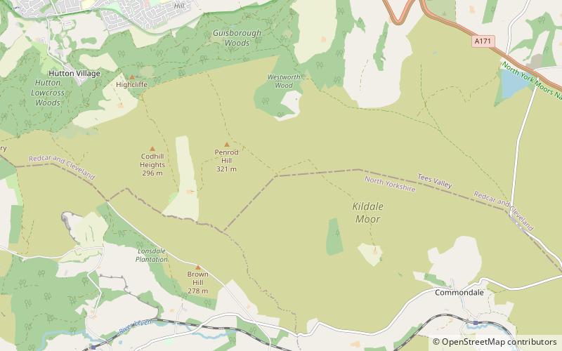 Gisborough Moor location map