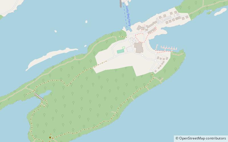 Lusty Beg Island location map