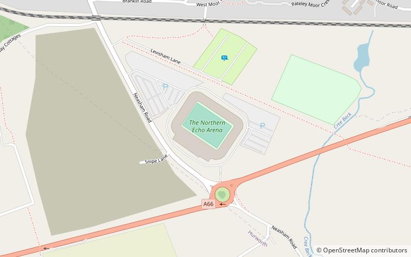 Darlington Arena location map