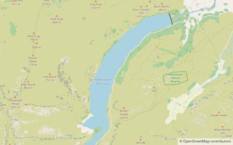 Haweswater Reservoir location map