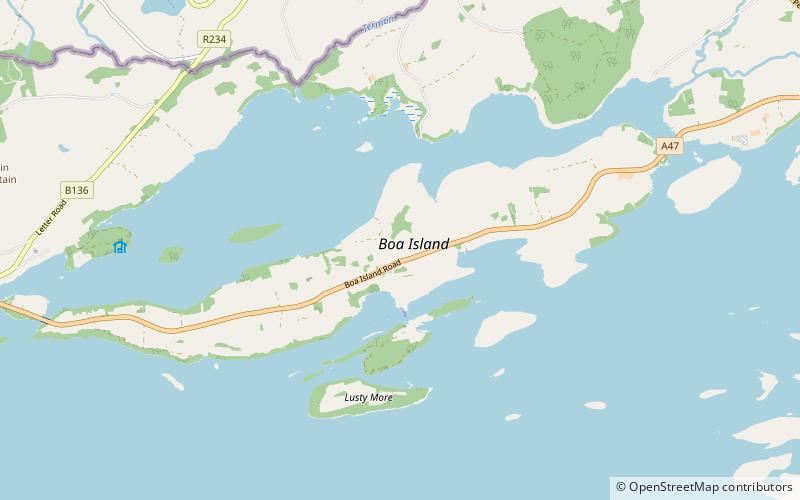 Isla Boa location map