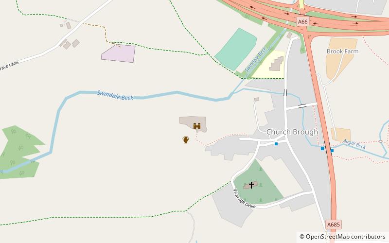 Brough Castle location map