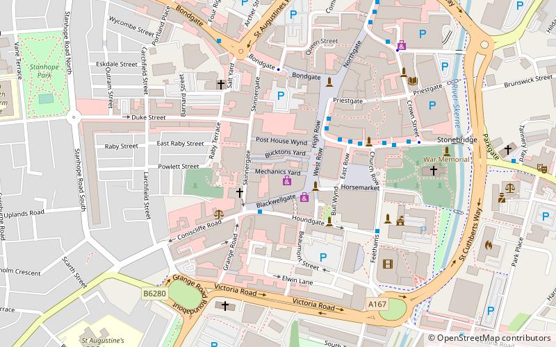 Darlington Mechanics Institute location map