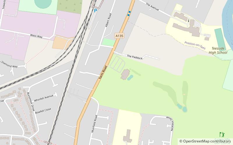 Eaglescliffe Golf Club location map