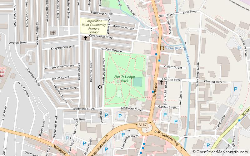 North Lodge Park location map