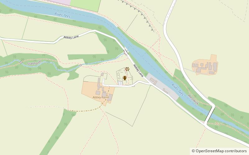 Egglestone Abbey location map