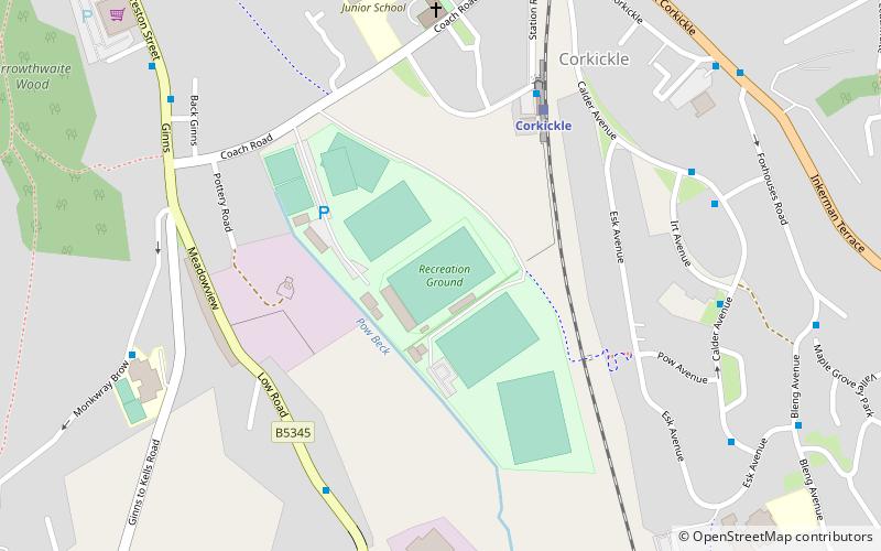 Recreation Ground location map