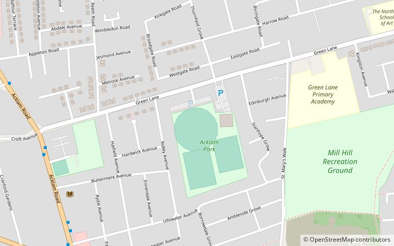 Acklam Park location map