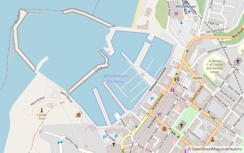 Whitehaven Harbour location map