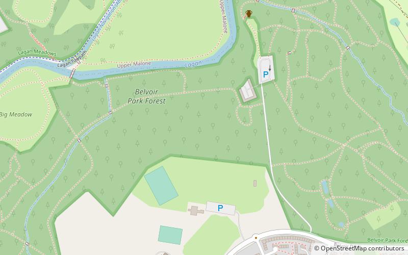 Belvoir Park Forest location map