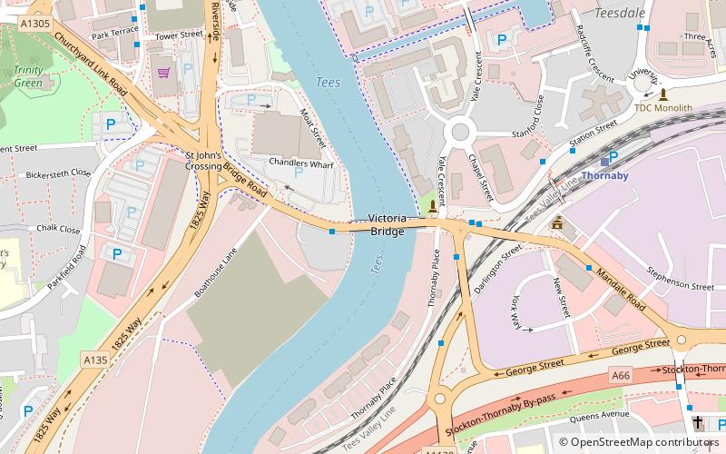 Victoria Bridge location map