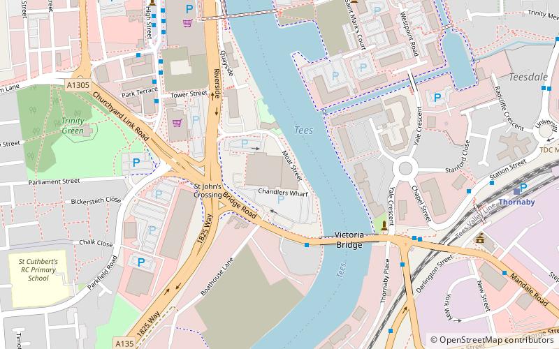Grosvenor Casino Stockton-on-Tees location map