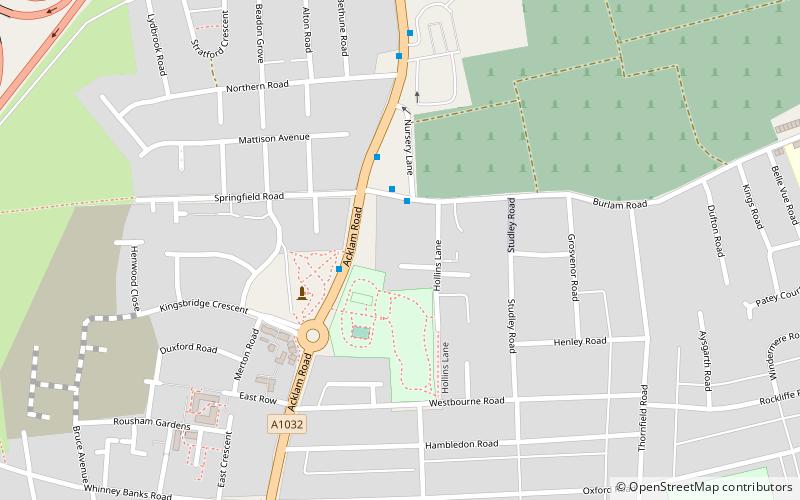 Linthorpe Cemetery location map