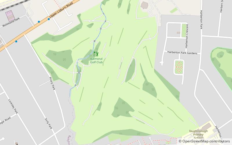 balmoral golf club belfast location map