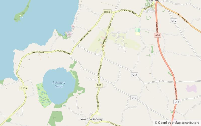 Portmore Lough location map