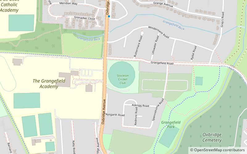 The Grangefield Ground location map