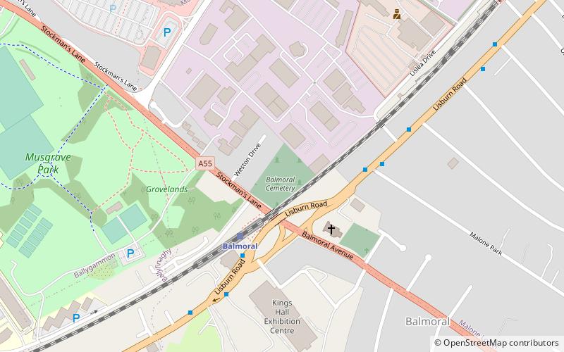 Balmoral Cemetery location map