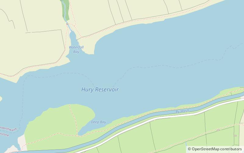 Hury Reservoir location map