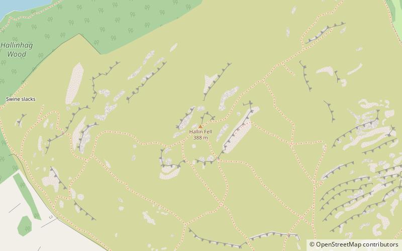 hallin fell lake district location map