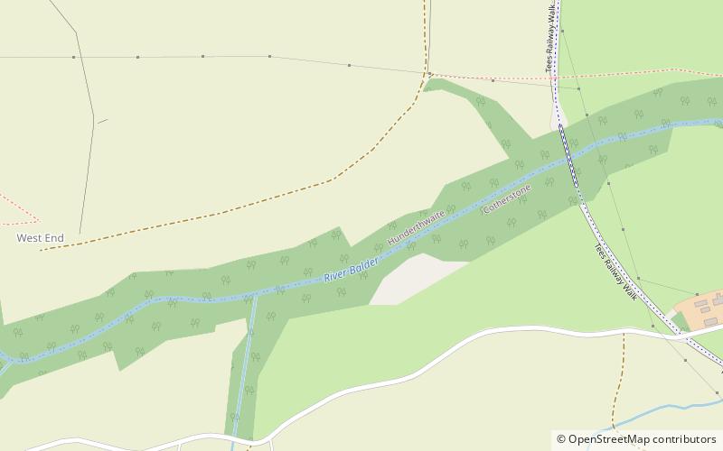 Baldersdale Woodlands location map