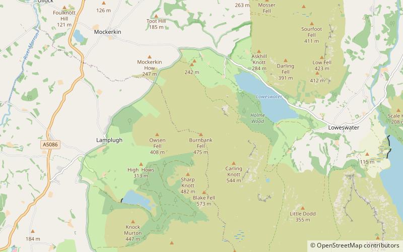 Burnbank Fell location map