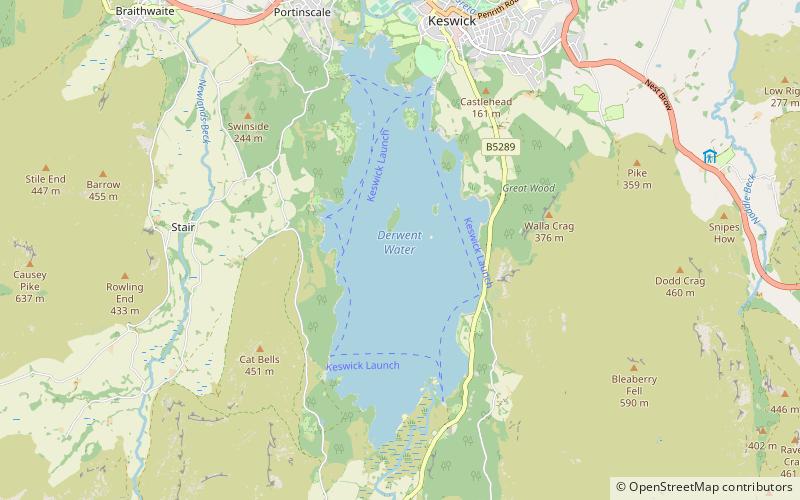 Derwent Water location map
