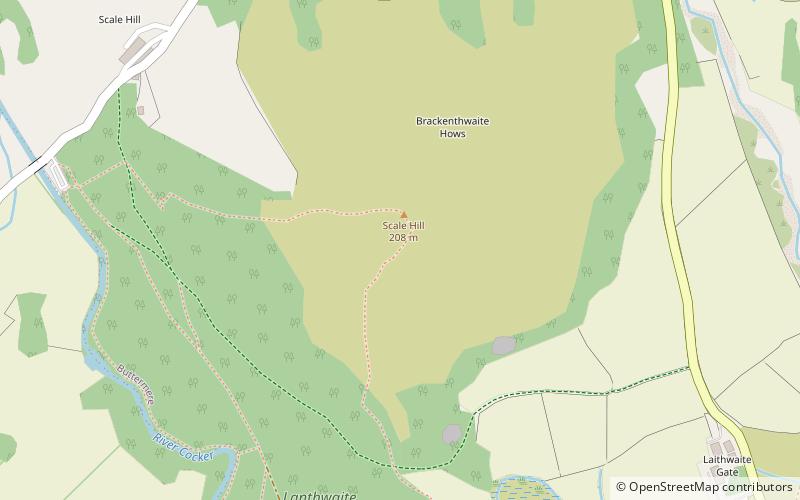 Brackenthwaite Hows location map