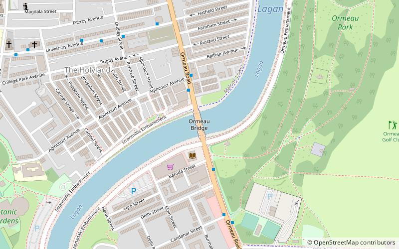 Ormeau Bridge location map