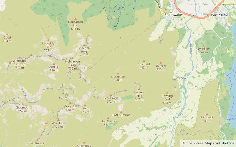 Outerside location map