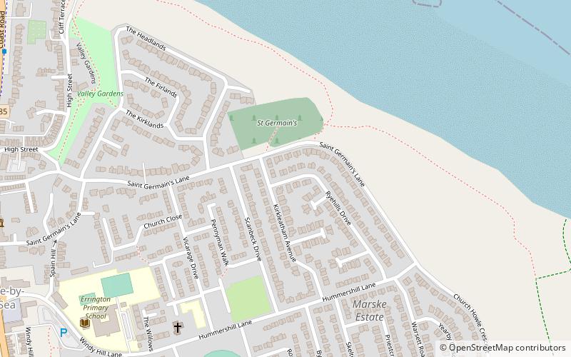 St Germain's Churchyard location map