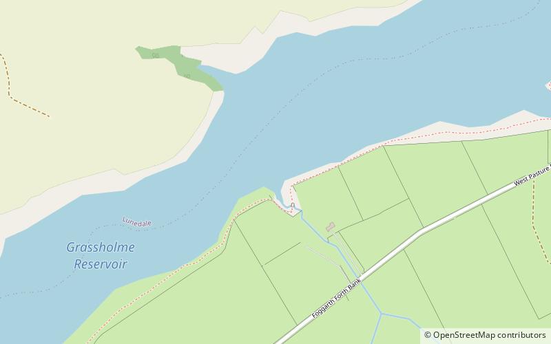 Grassholme Reservoir location map
