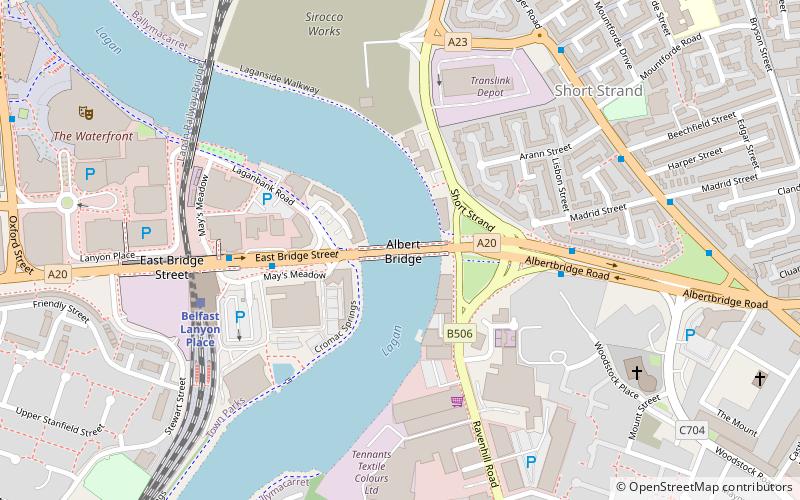 Albert Bridge location map