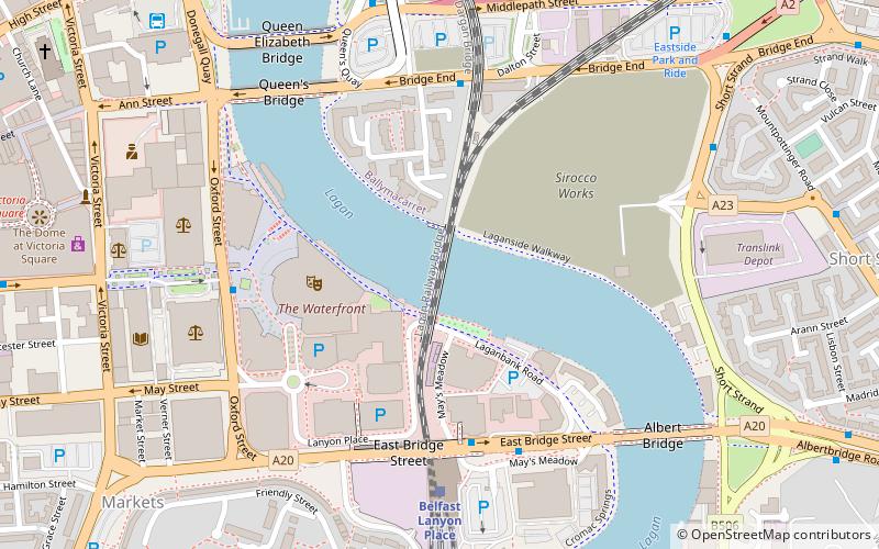 Lagan Railway Bridge location map