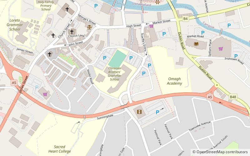 sacred heart college omagh location map