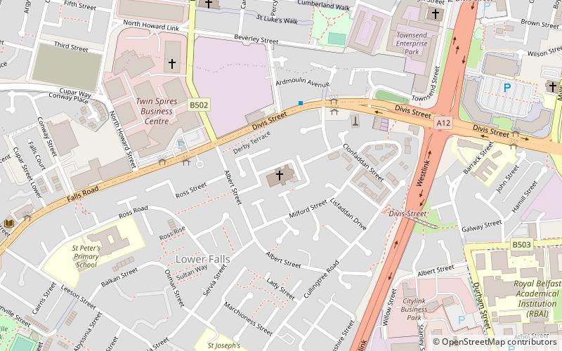 St Patrick's Church location map