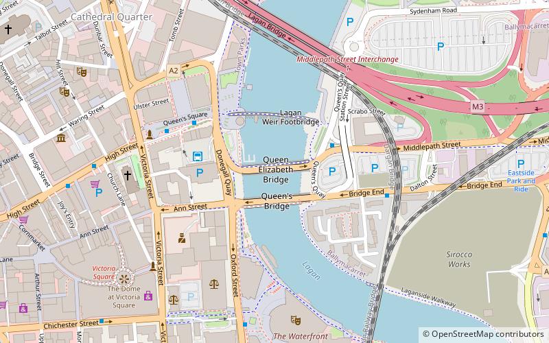 Queen Elizabeth II Bridge location map