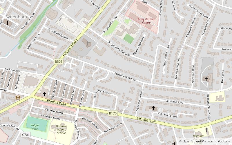 Strandtown location map