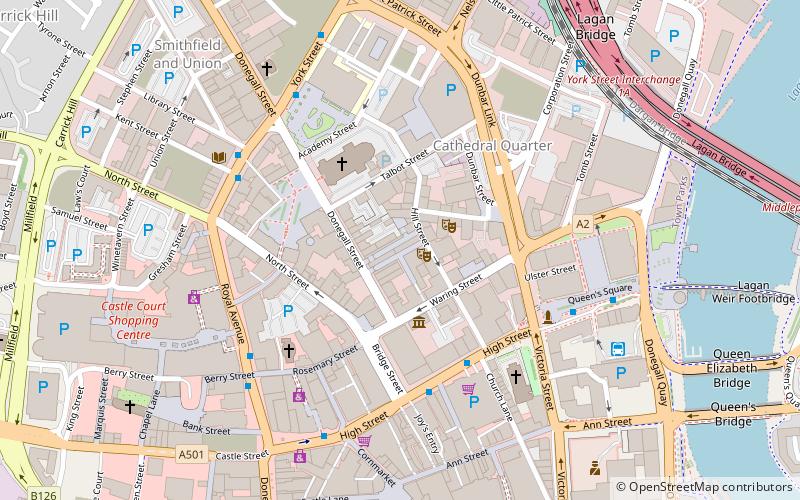 royal exchange belfast location map