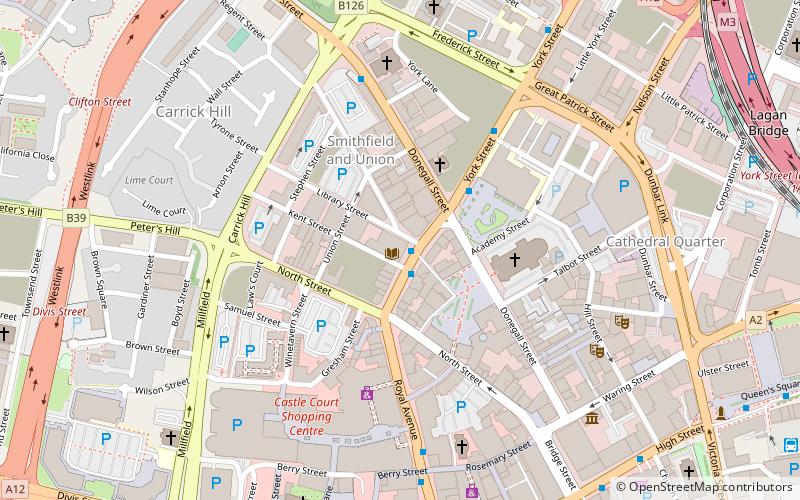 Belfast Central Library location map