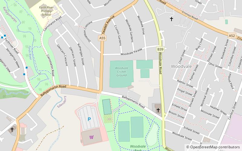 Ballygomartin Road location map