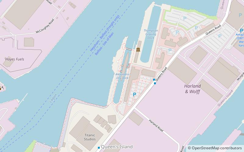 HMS Caroline location map