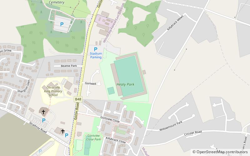 Healy Park location map