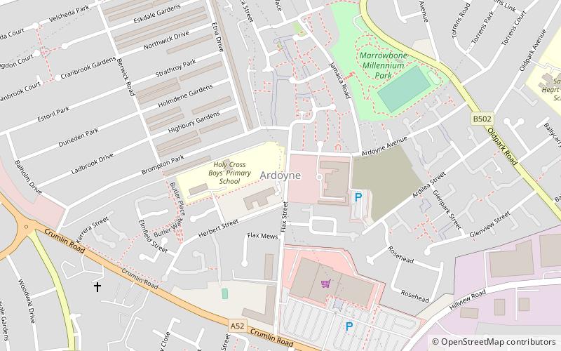 Ardoyne location map