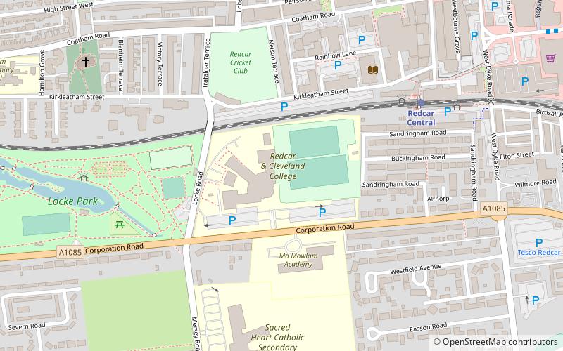 Redcar & Cleveland College location map