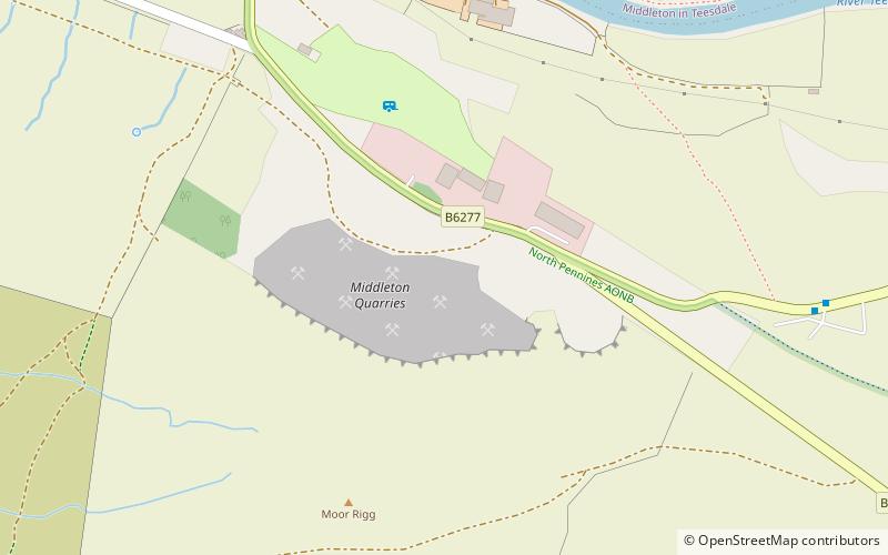 middleton quarry middleton in teesdale location map